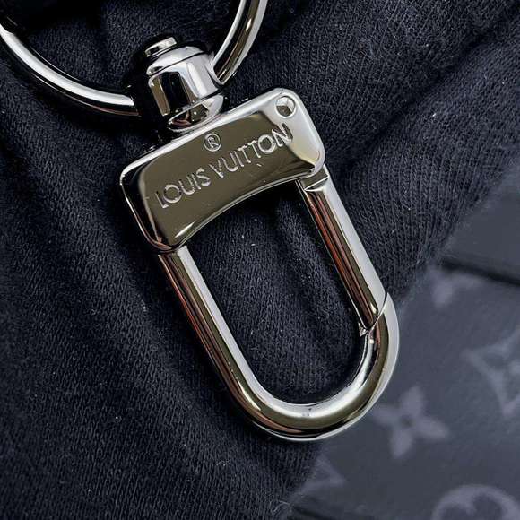 Louis Vuitton Tote Bag Monogram Eclipse Sac Plat Cross Shoulder Black - Picture 12 of 14